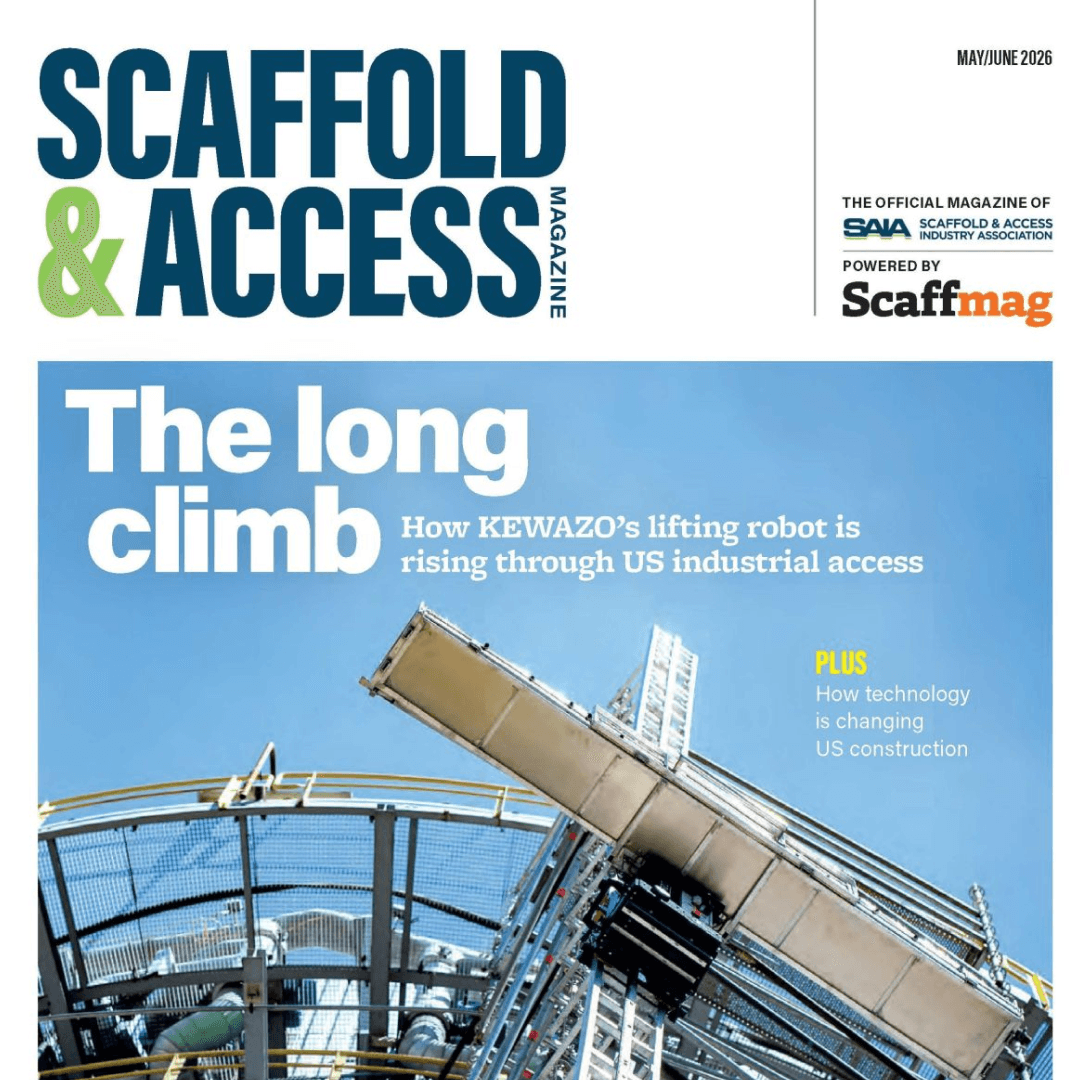 KEWAZO has been featured in Scaffold & Access Magazine’s cover story