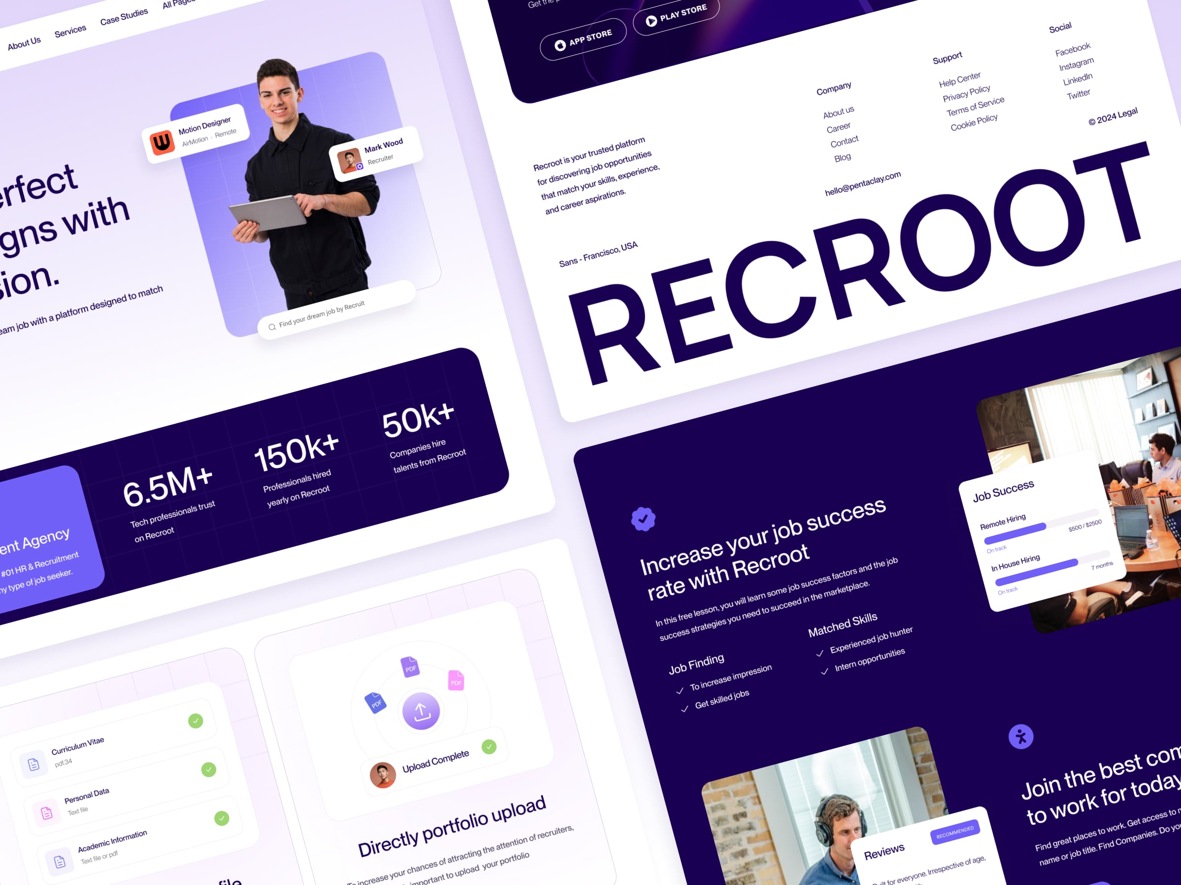 framer recruitment agency template