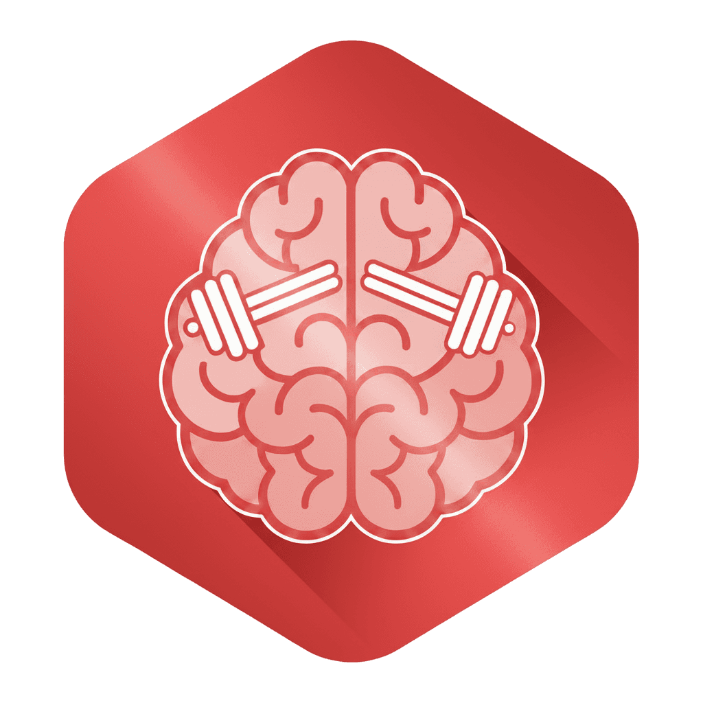 hexagon brain icon