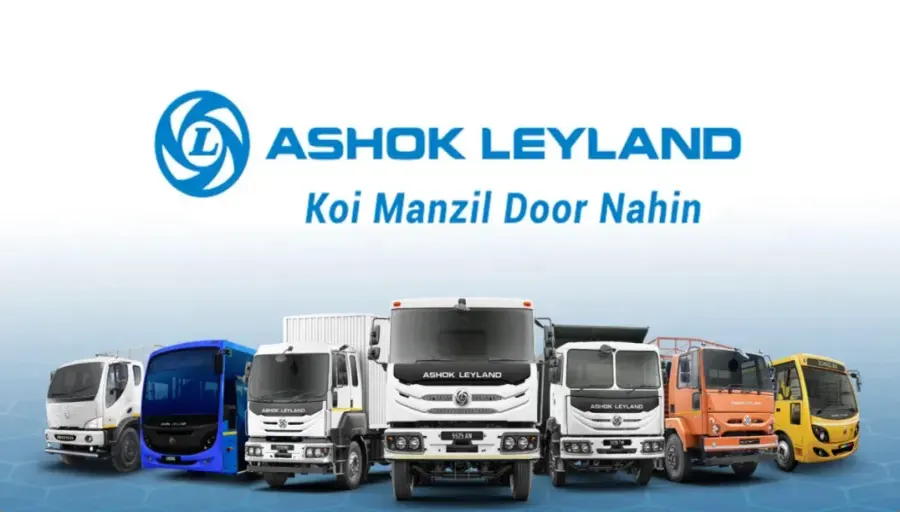 Ashok Leyland cargo trucks and buses for logistics and transportation services