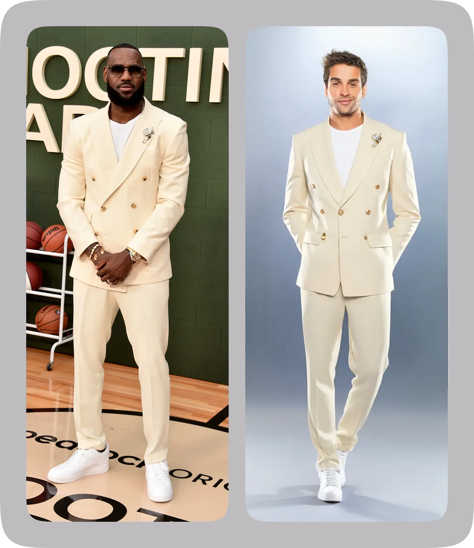 LeBron James outfit tryon image