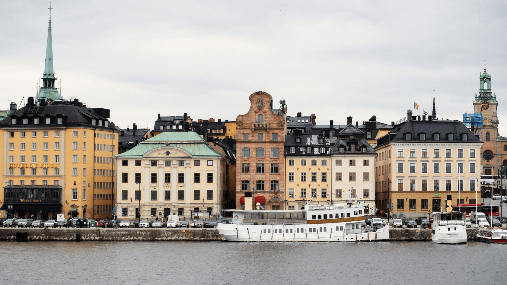 The skyline of Gamla Stan in Stockholm