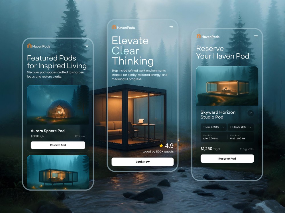 HavenPods - Pod Booking App