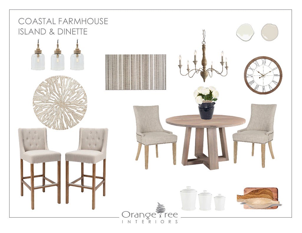 Coastal Farmhouse Dinette eDesign