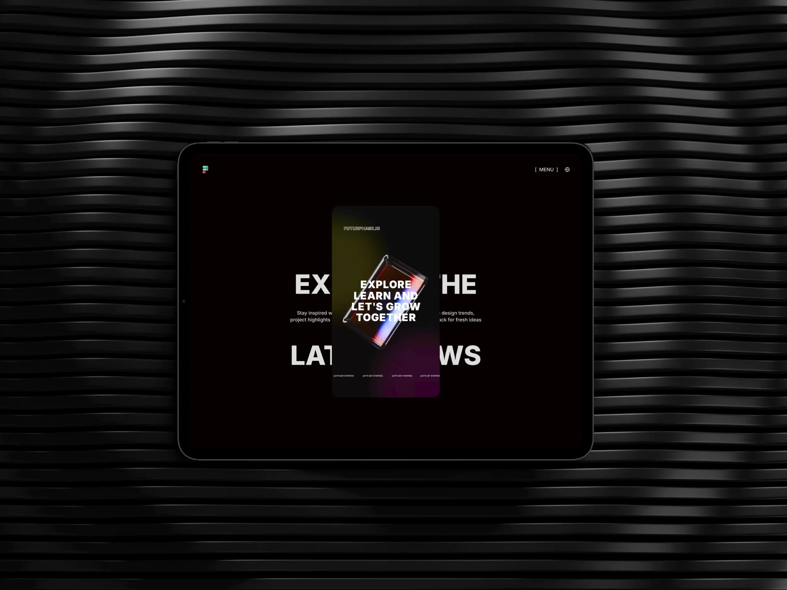 Mockup for the contact page of FuturPhase