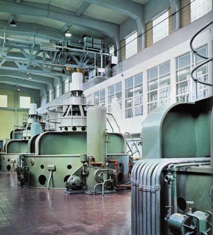 Sala de máquinas de la Central Pilmaiquén.