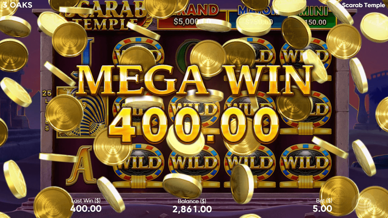 Scarab Temple - visuel officiel 3 Oaks Gaming