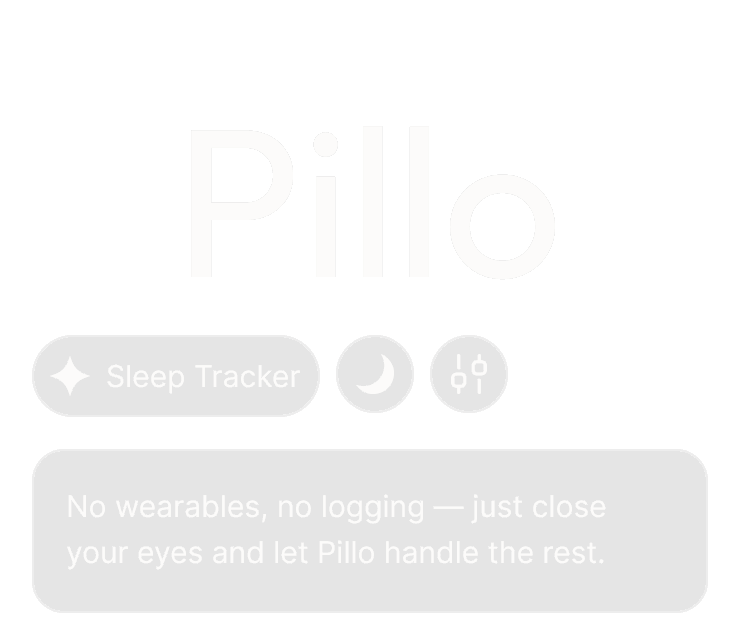 Welcome screen of the Pillo App with welcome text