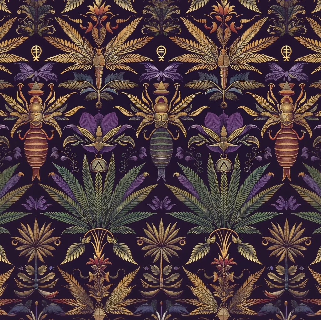 Gilded Leaf Cannabis Co. Victorian Pattern