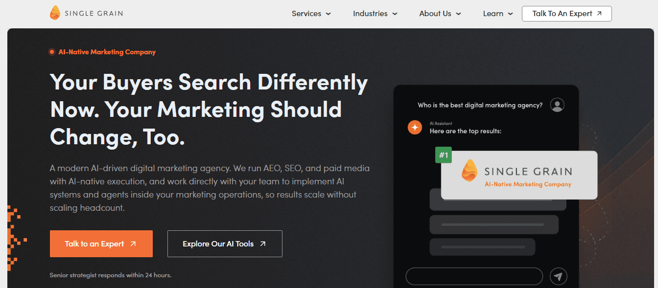 single grain - Technical SEO Agencies