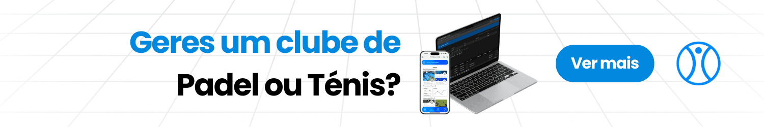 software de gestão para clubes de padel ou ténis