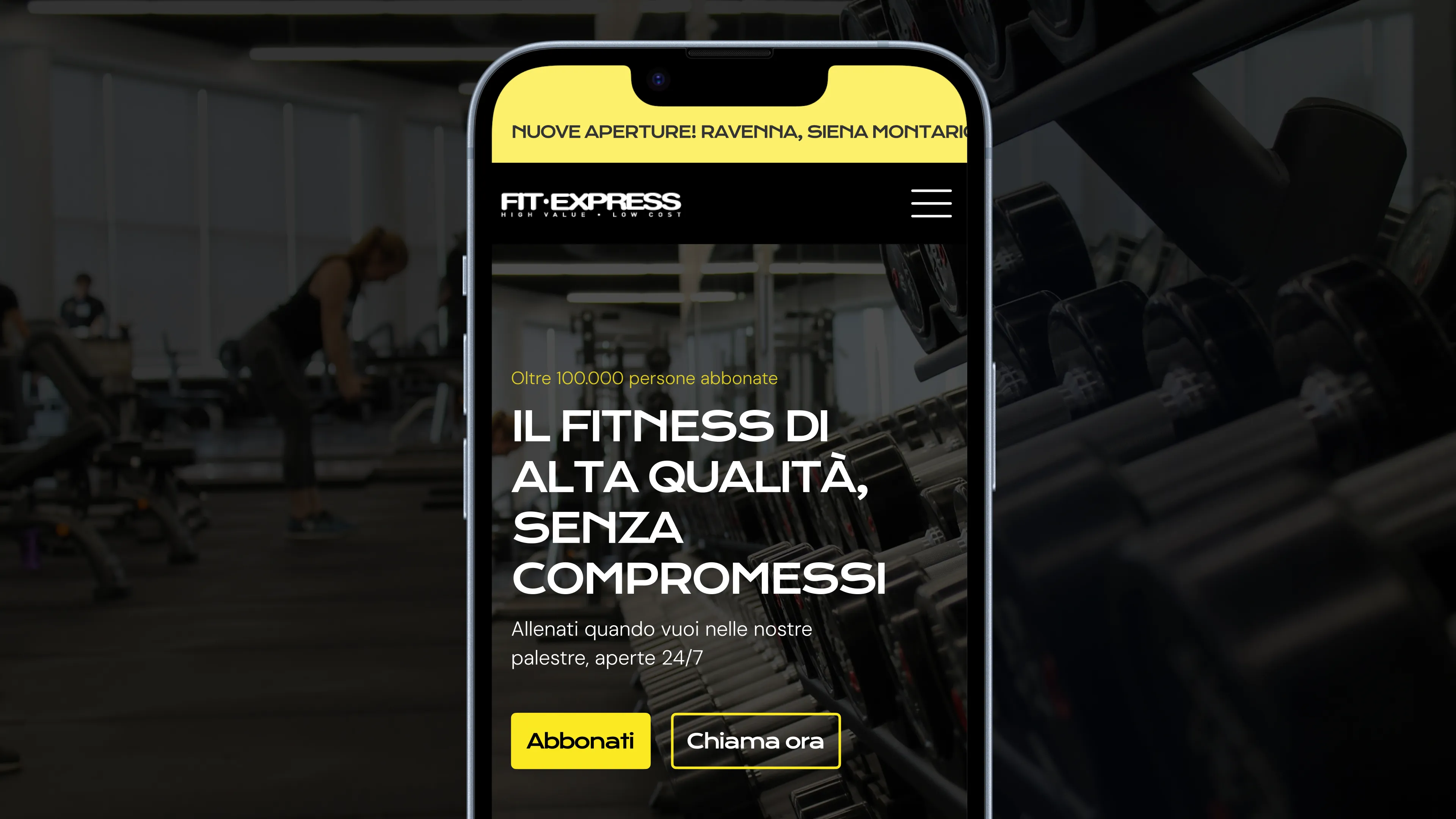 Homepage palestra fitexpress