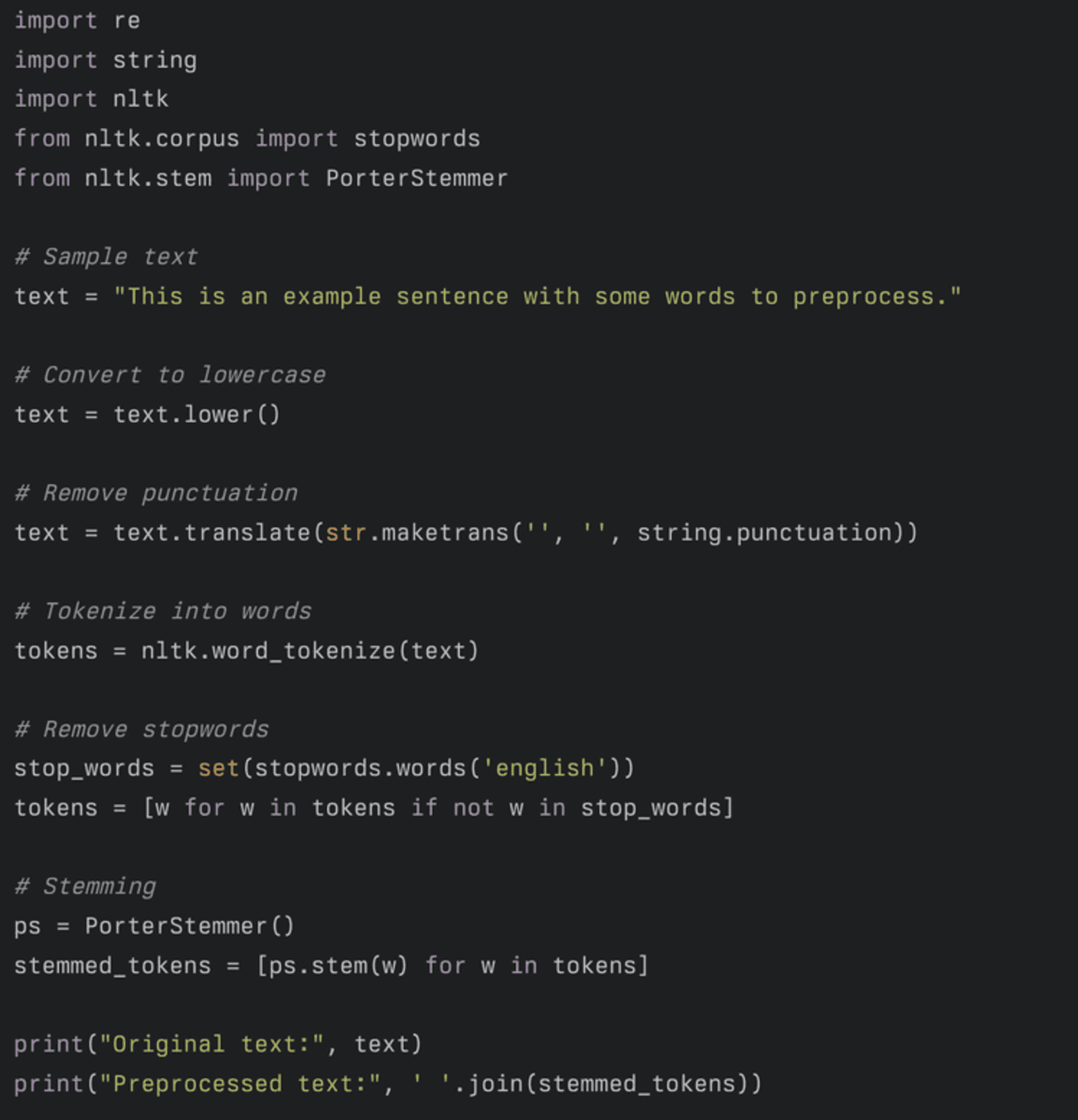 text analytics example