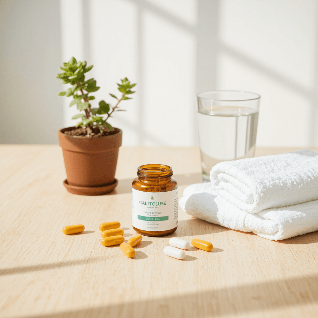 product photography of dietary supplement in capsule form