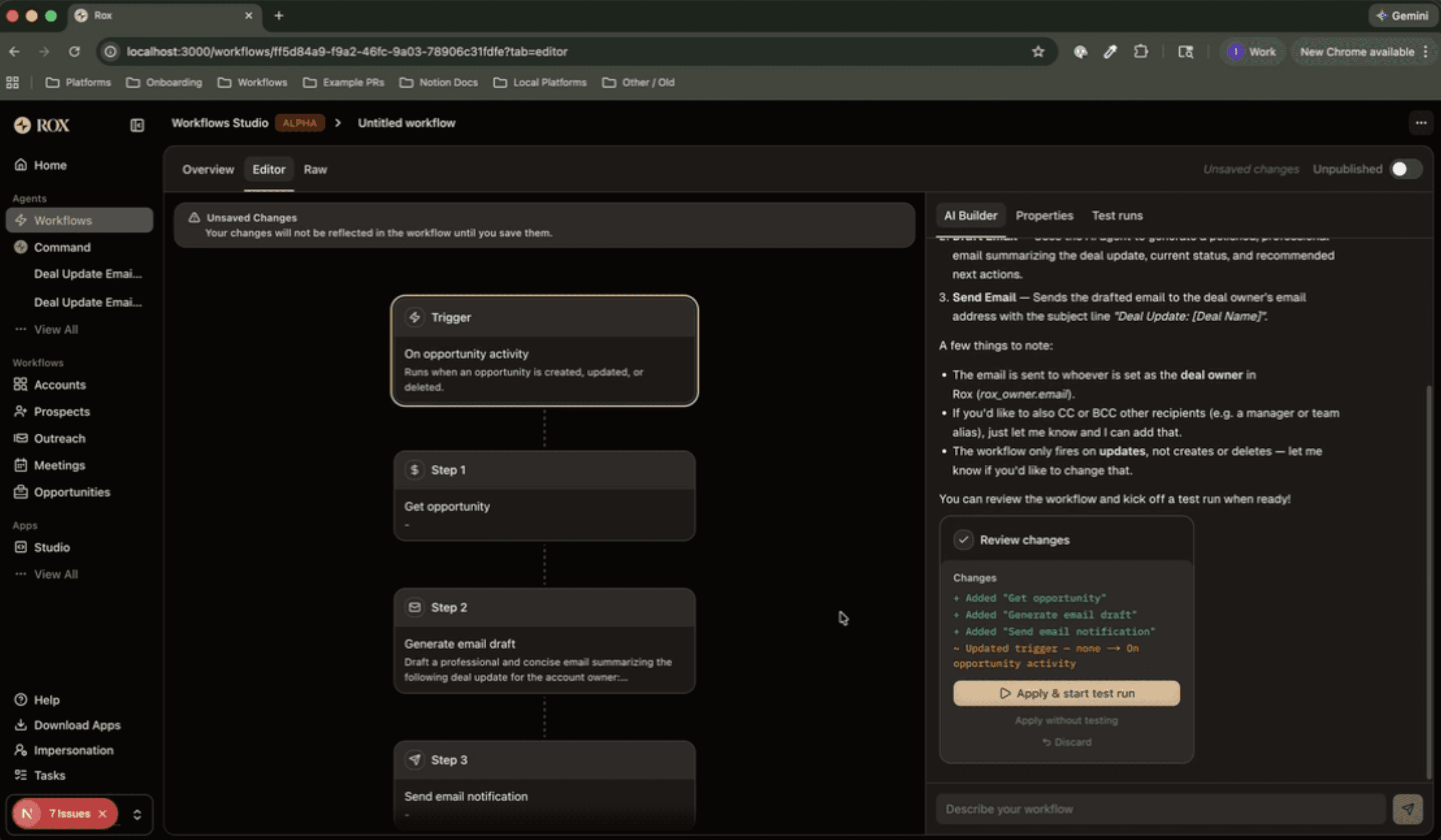 v1 of our approval flow. It wasn’t clear exactly which steps were being added, and it was hard to visualize what the updated workflow would look like before seeing it in the canvas.