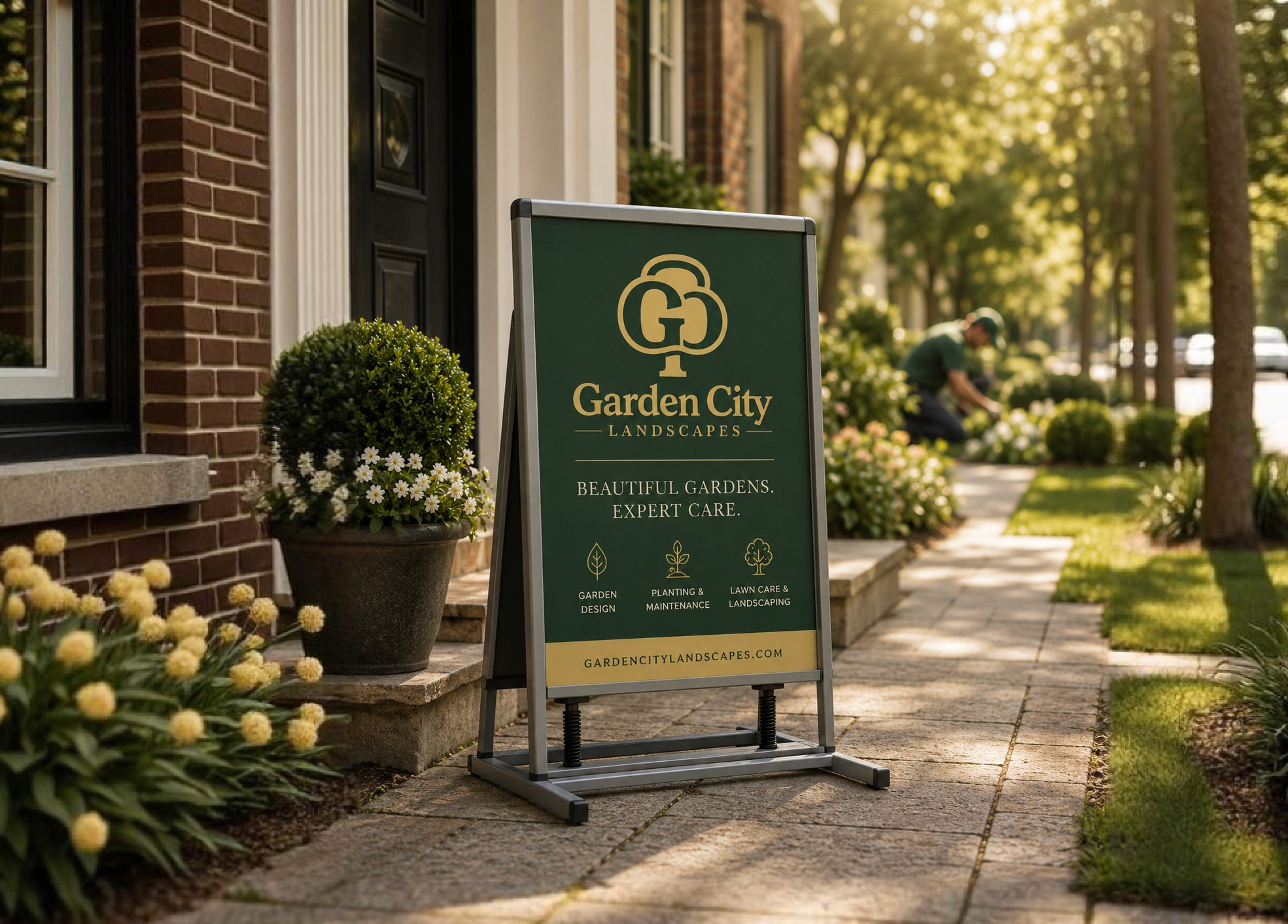 High res outside sign