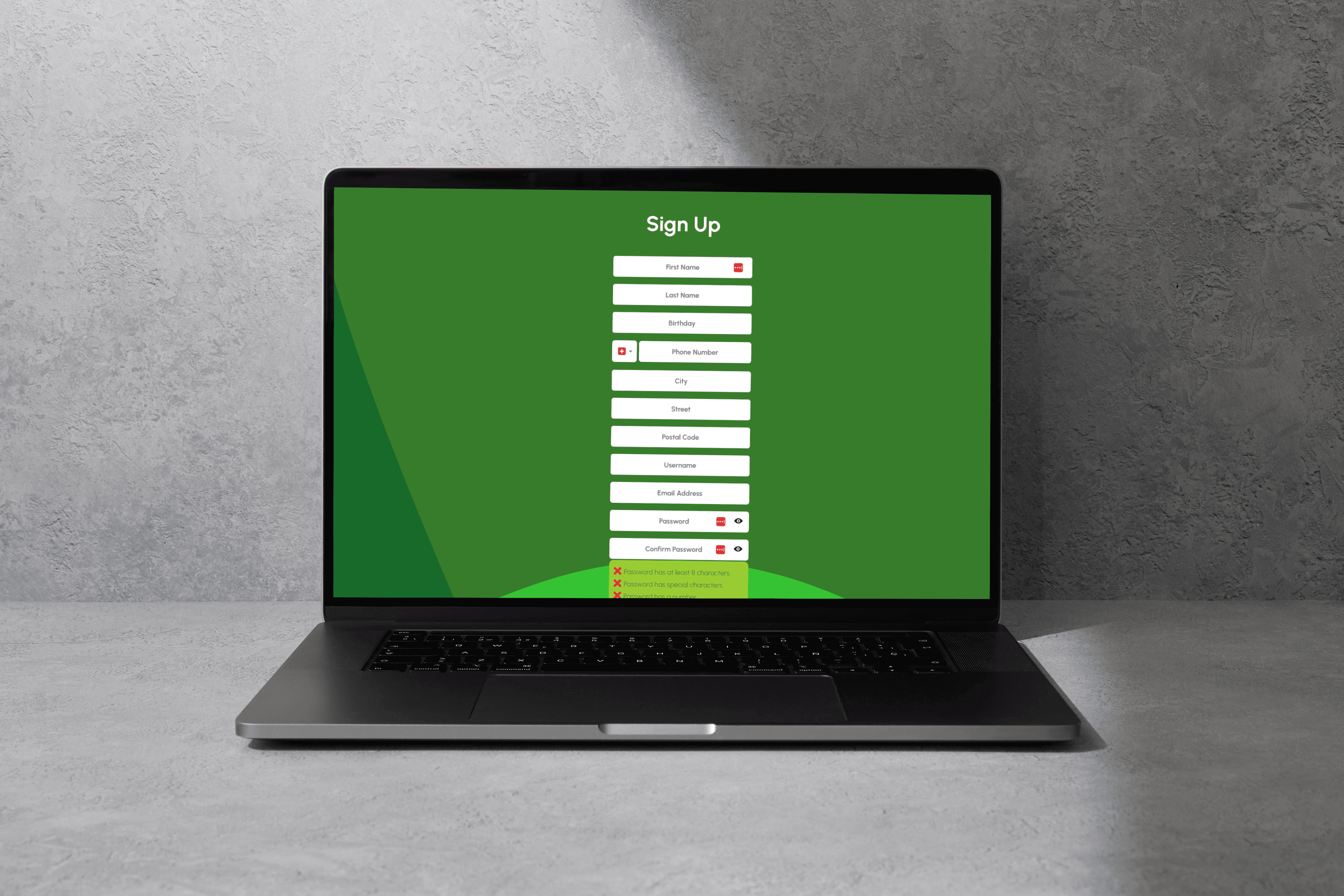 Streamline App on a laptop