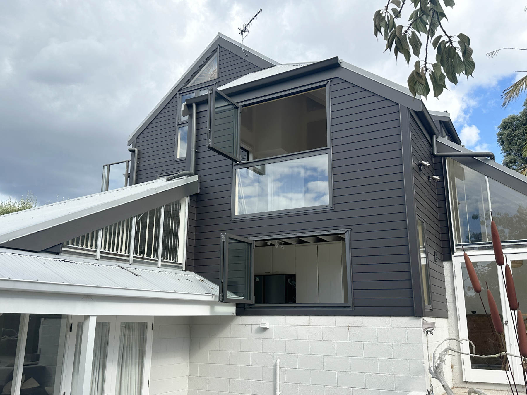 farm cove reclad exterior of building