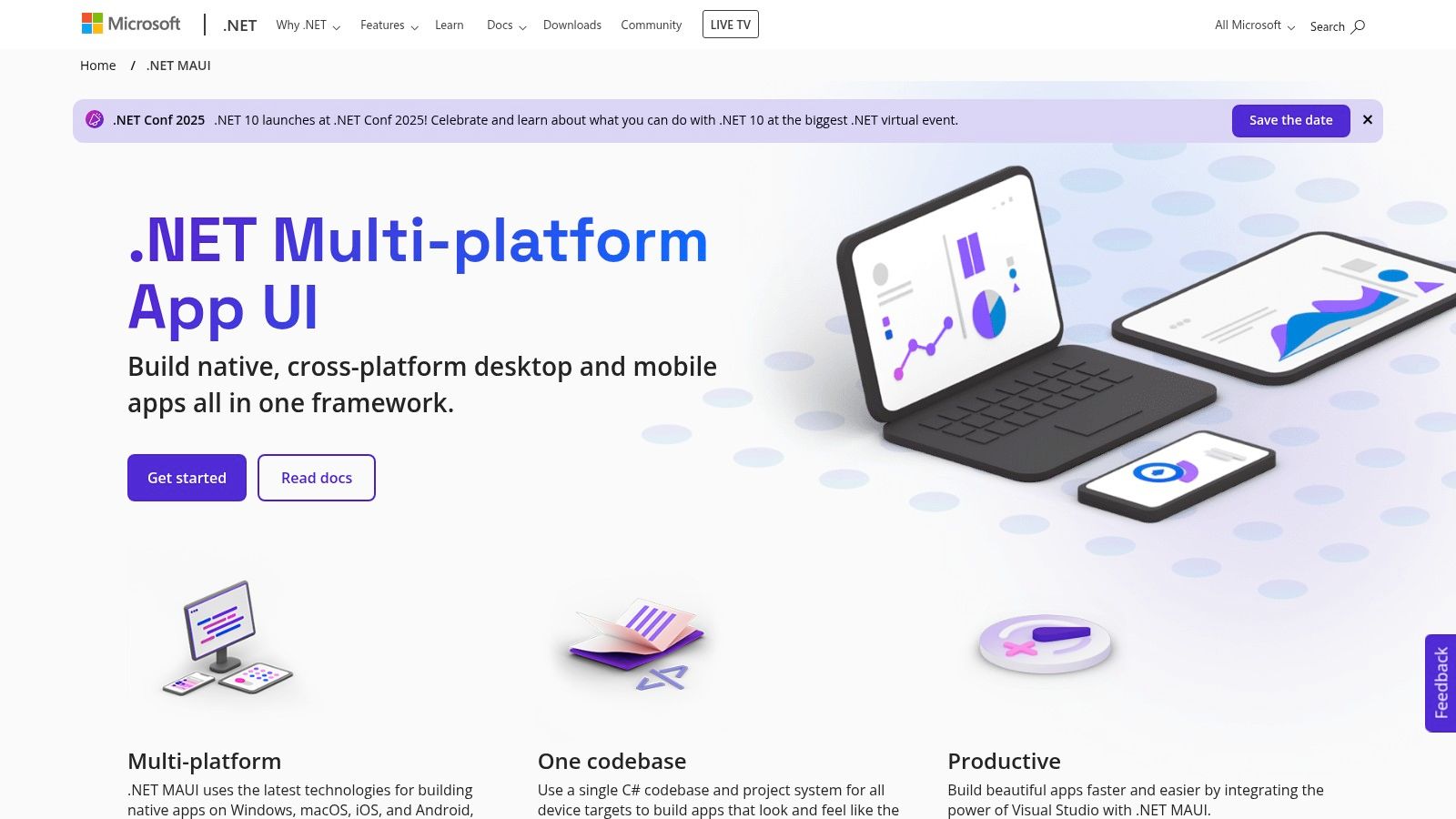 .NET MAUI + Visual Studio (Microsoft)