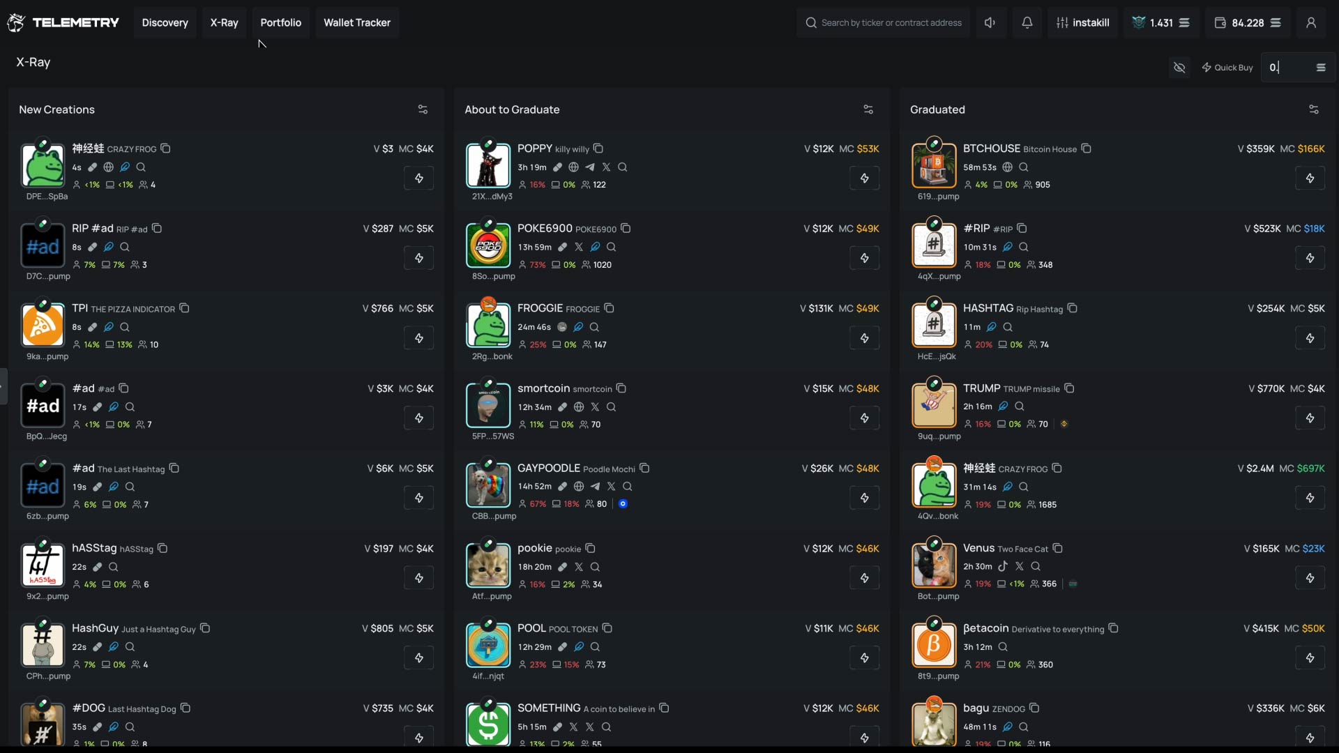 TELEMETRY by BONKbot - Next-Gen Trading Terminal