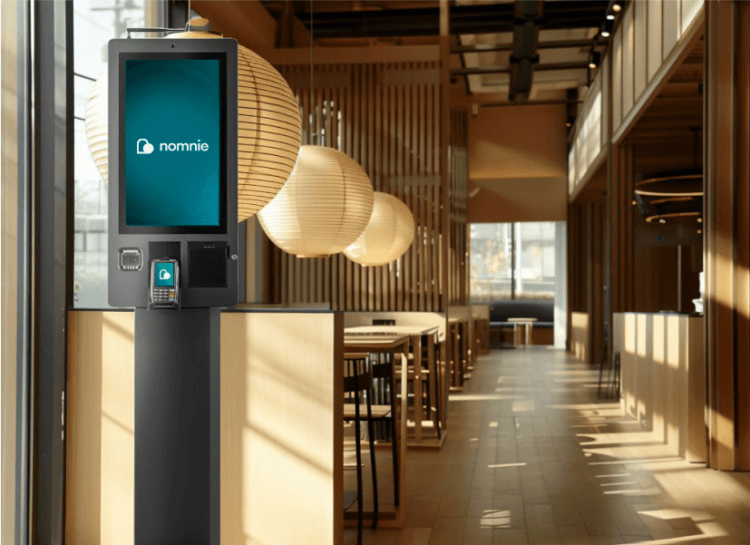 freestanding self ordering kiosk