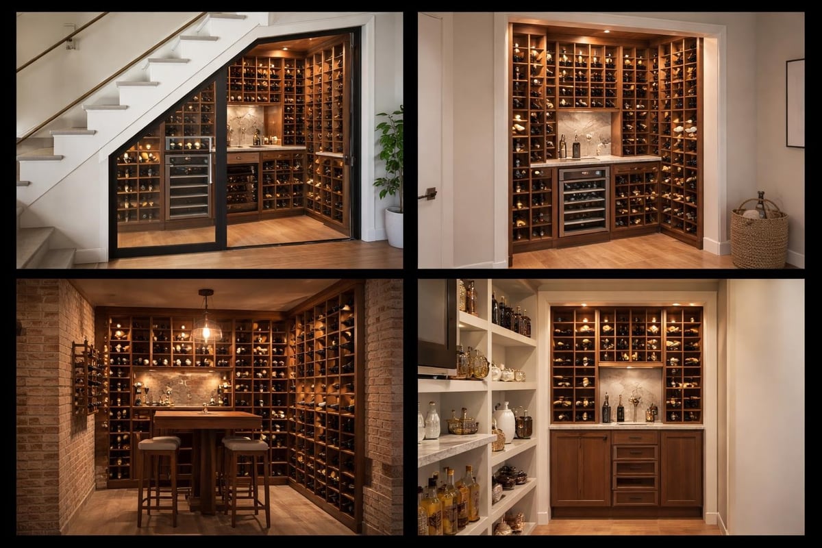 Mini wine cellar design possibilities