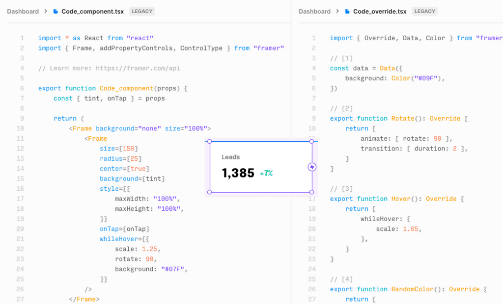 framer-code-components-code-overrides