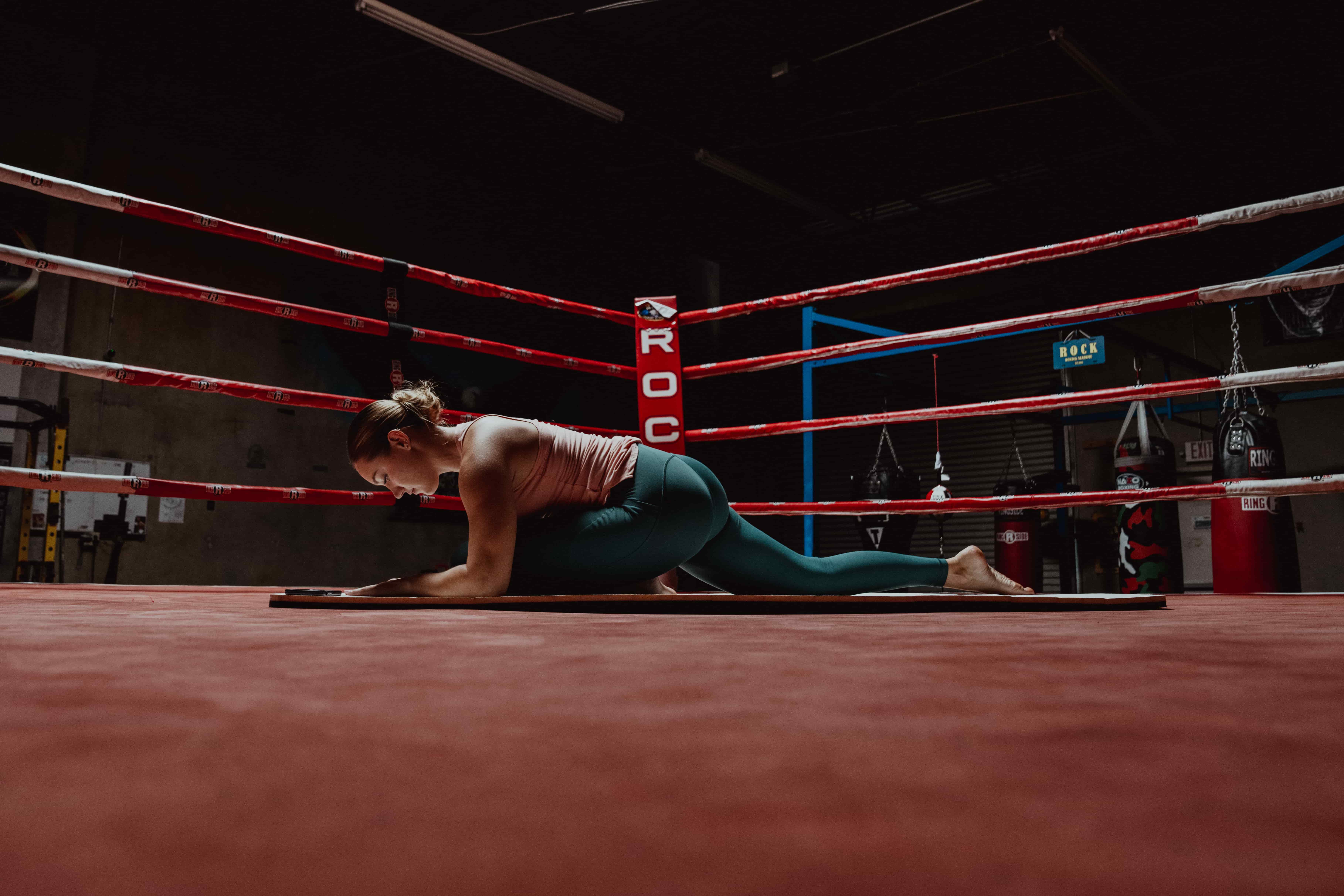 Woman in Boxing Ring - How To Improve Flexibility