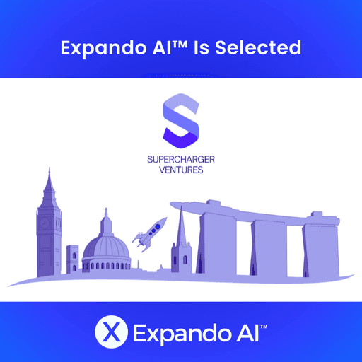 Announcement Visual of Expando AI selected for SuperCharger Ventures 2026