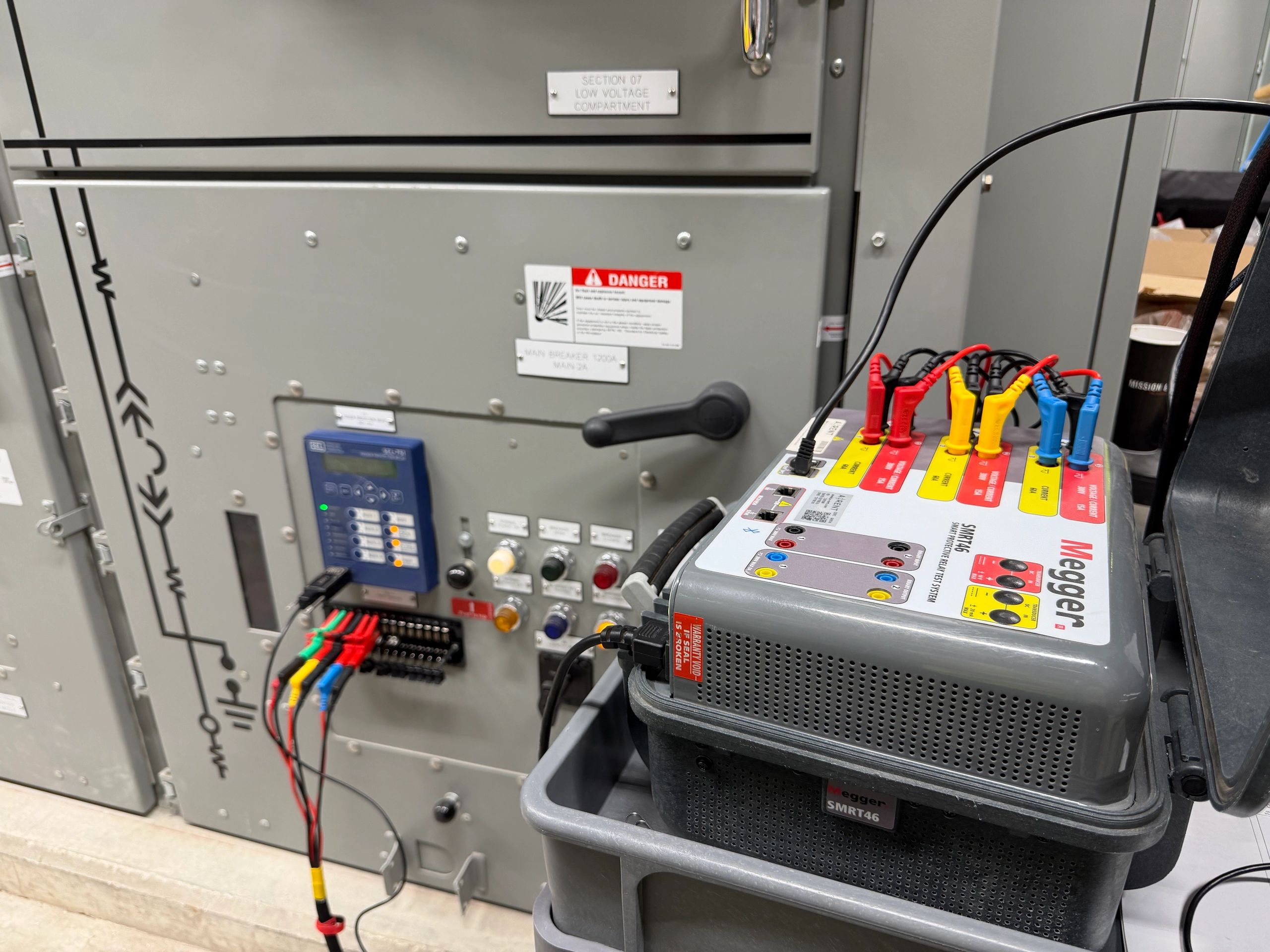 Three-phase secondary injection test set
