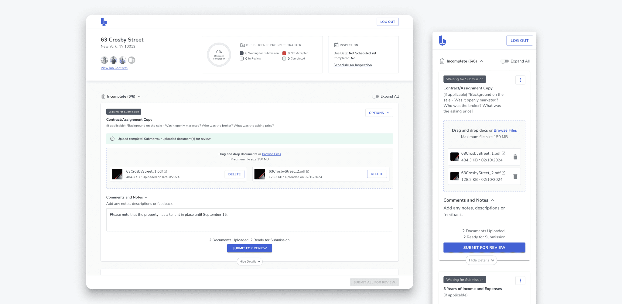 Bowery Client Portal
