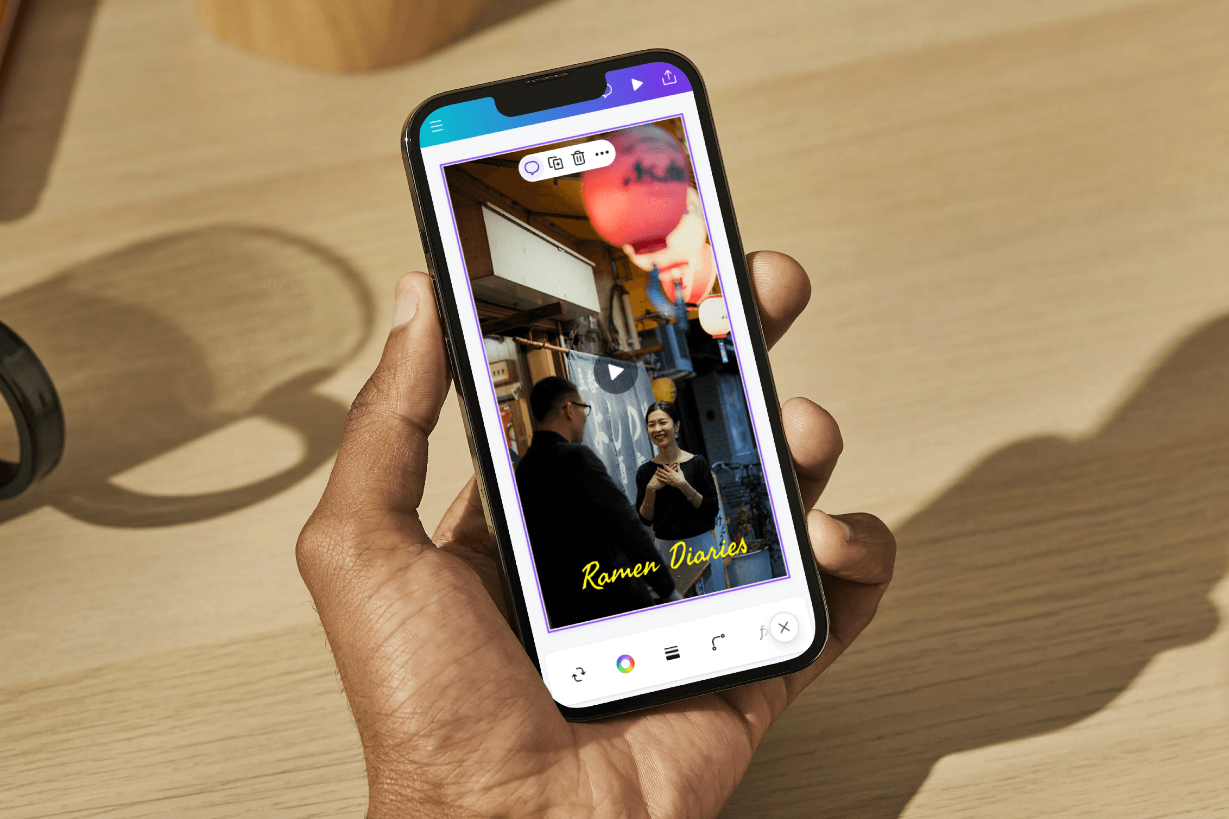 Person holding mobile video editing smartphone - Best Ai Tools For Viral Tiktok Content