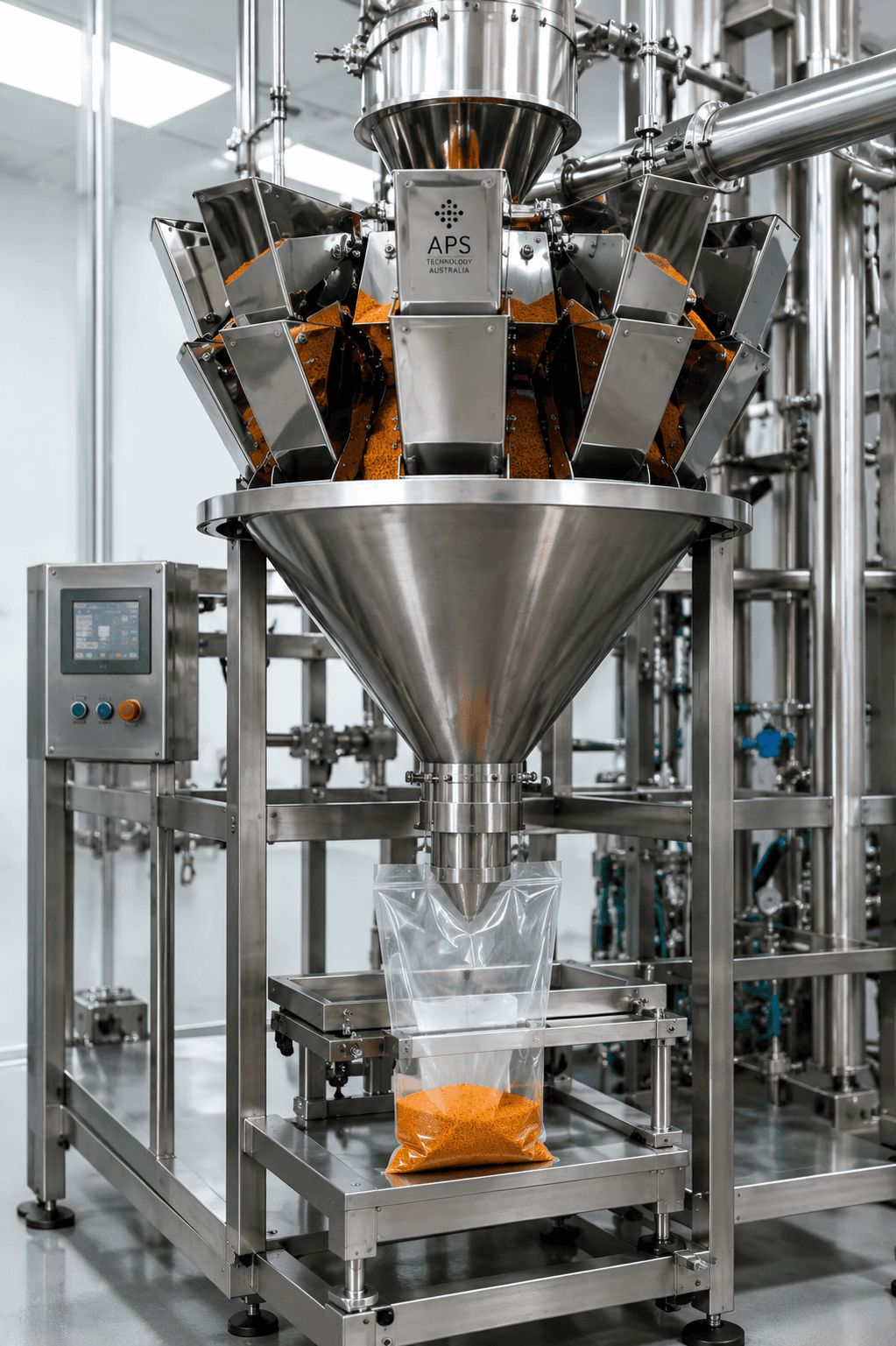 Durable stainless steel valve used in bulk handling and chemical processing