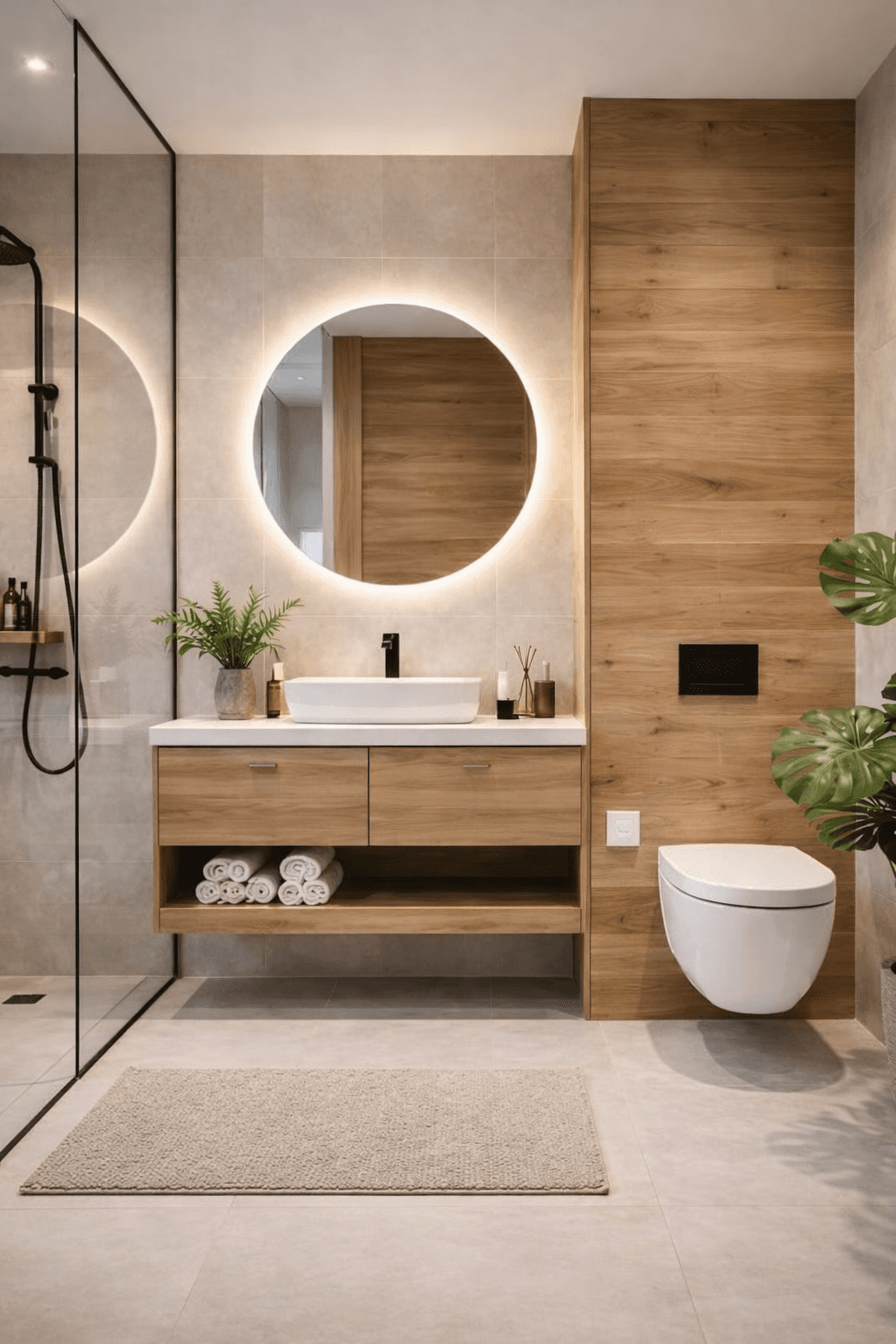 Image of a modern bathroom
