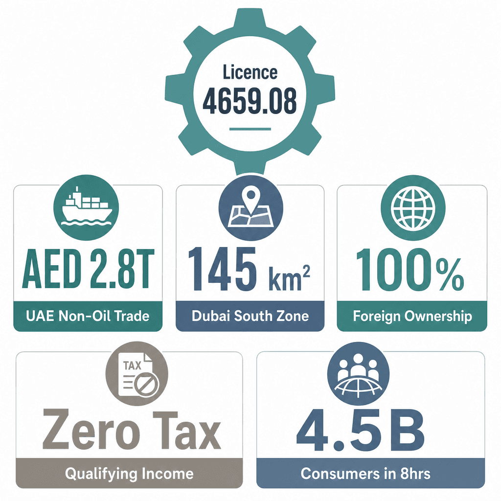 Infographic: How to Get a Industrial & Commercial Machinery Wholesale Trading License in Dubai