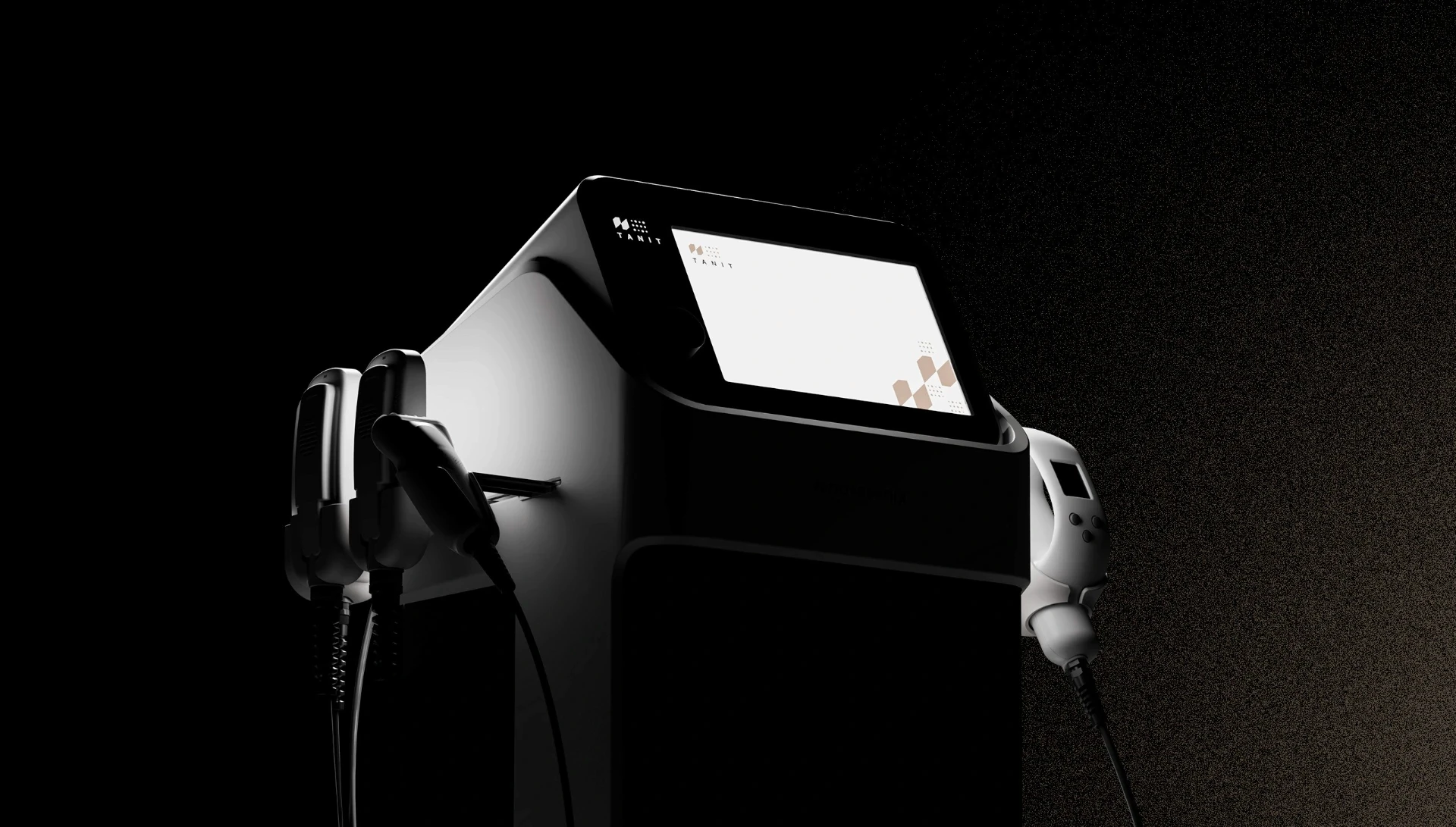 Sleek TANIT device. Freelance graphic designer Barcelona for strong brand identity.
