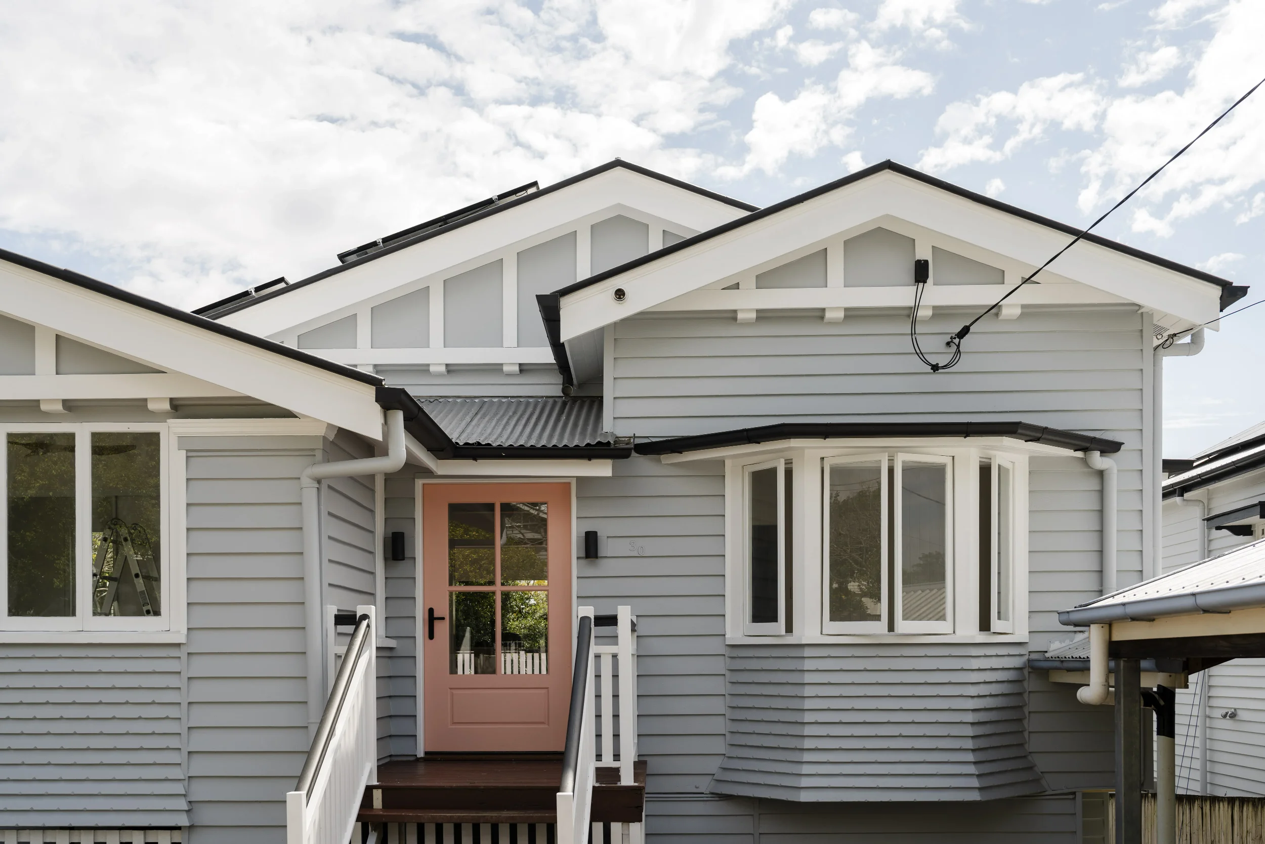 Queenslander renovation of a Queenslander in Paddington with a new arched undercroft
