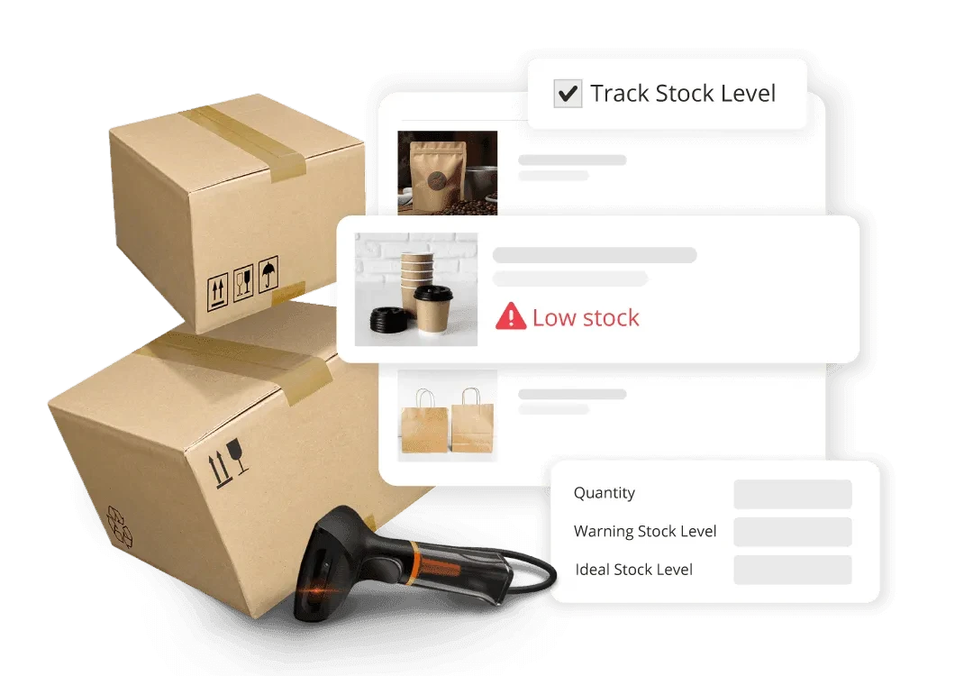 StoreHub POS inventory system tracking stock levels and low stock alerts in real time.