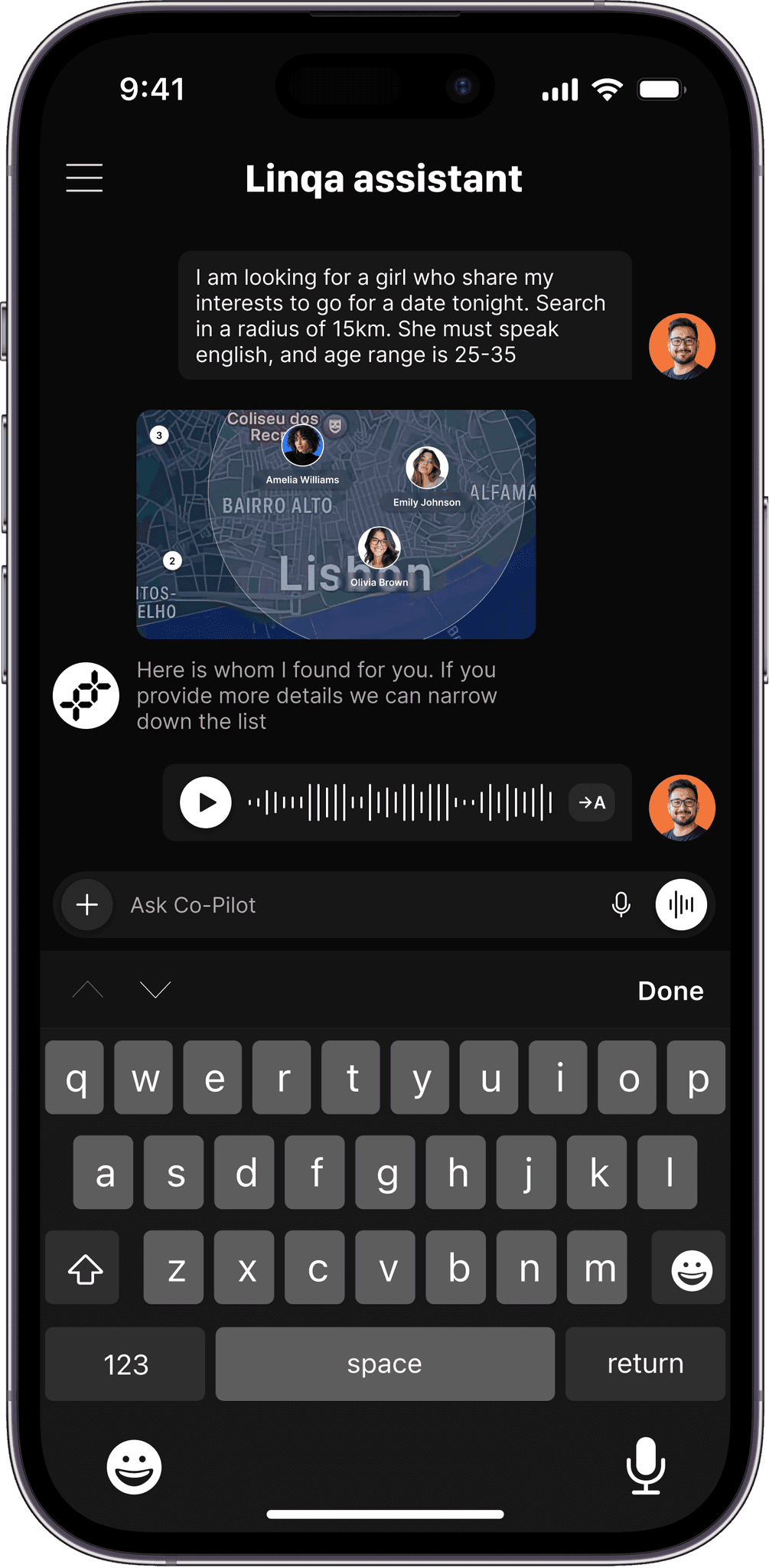 Illustration of Linqa’s intent-driven matchmaking system replacing endless scrolling