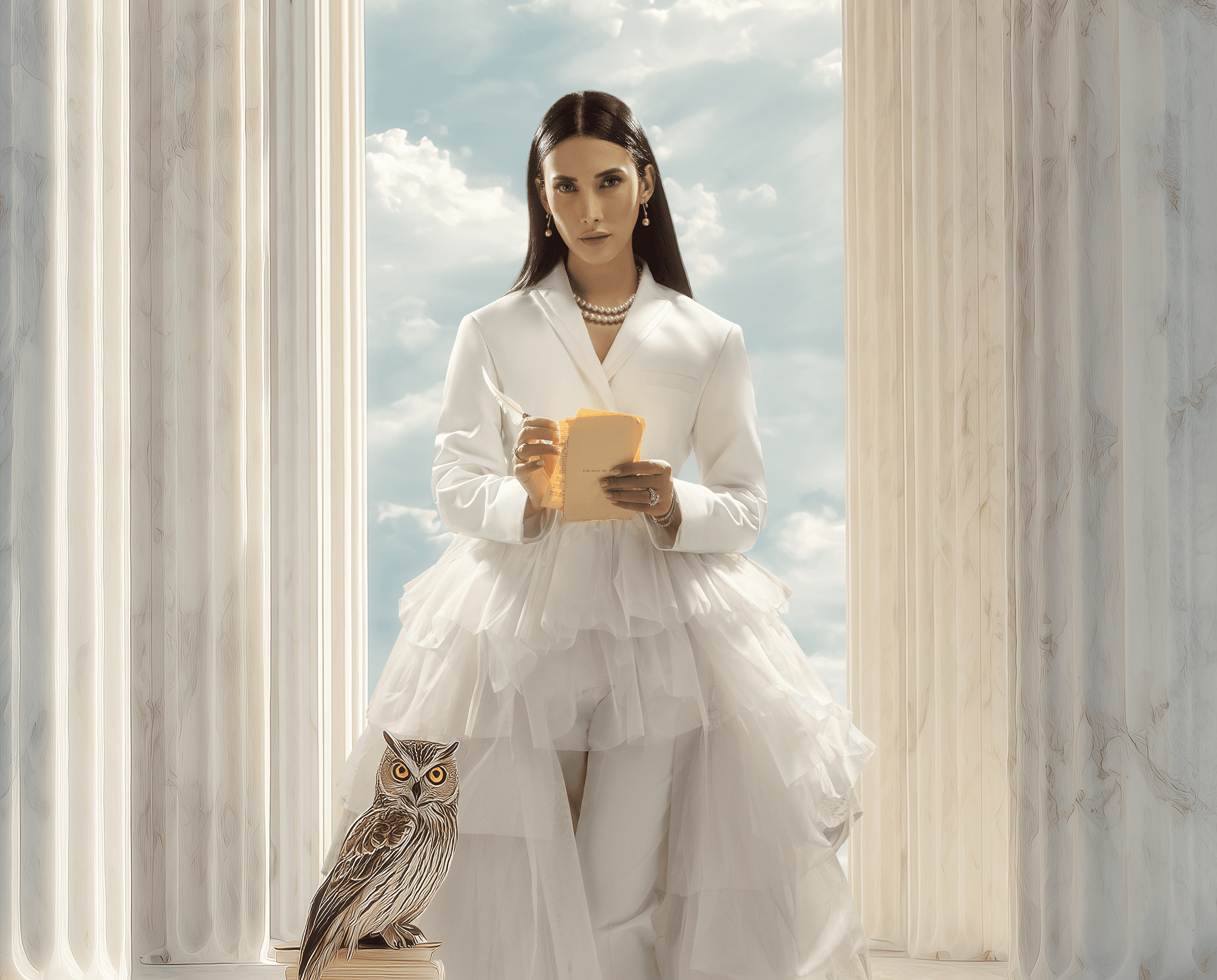 Streetside billboard with flyposters of the Batch.Works brand and illustrations