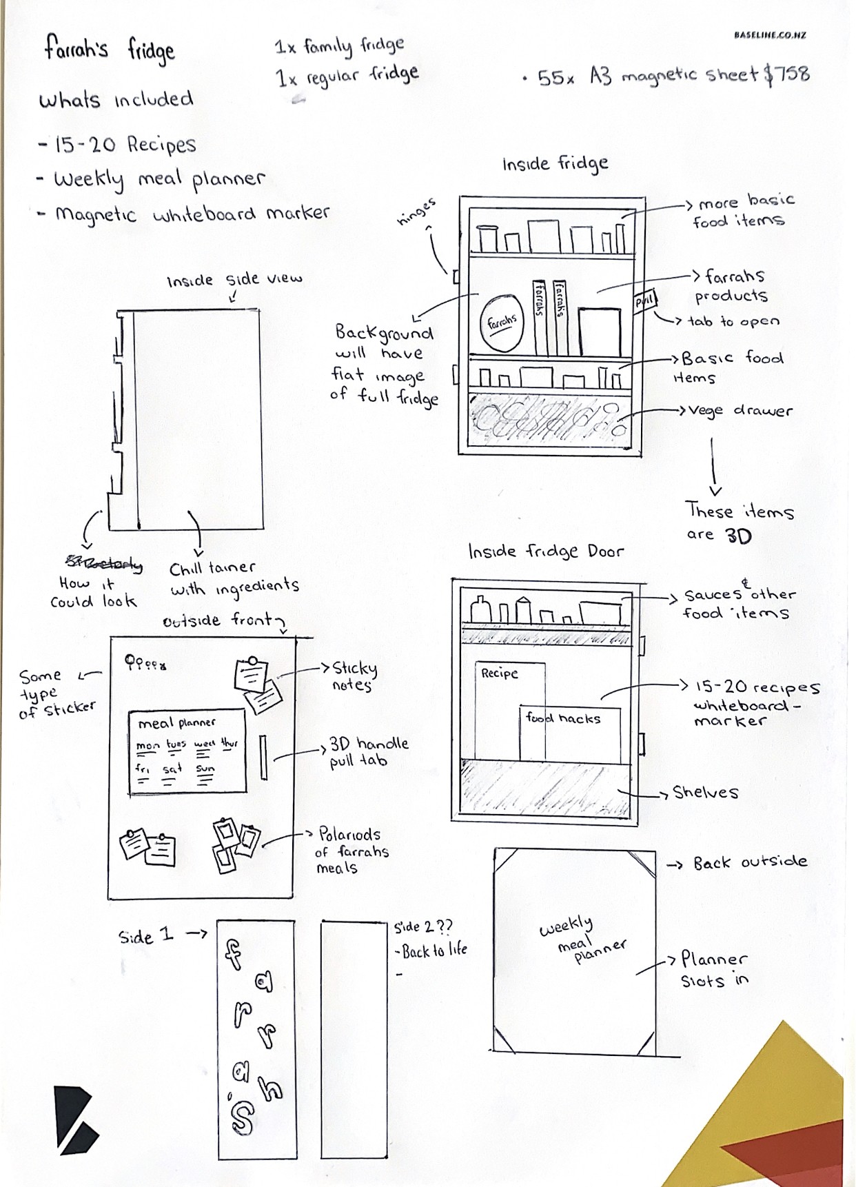 Flat lay of modern cooking magazine with bold text and contemporary design