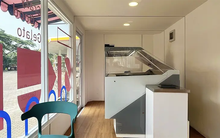 Skups Gelato display