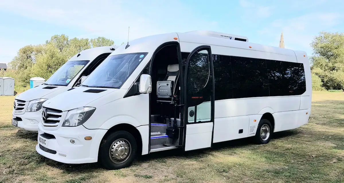 Mercedes Sprinter minibus, 15 to 19 seats, Dublin