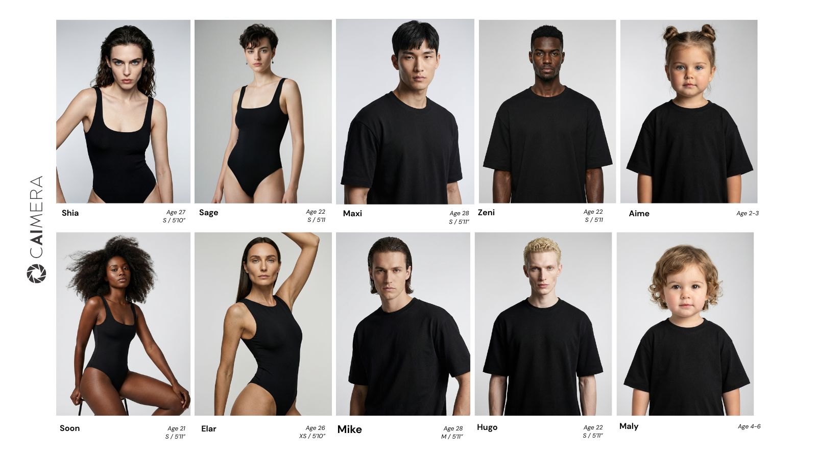 ai model photography, ai model casting