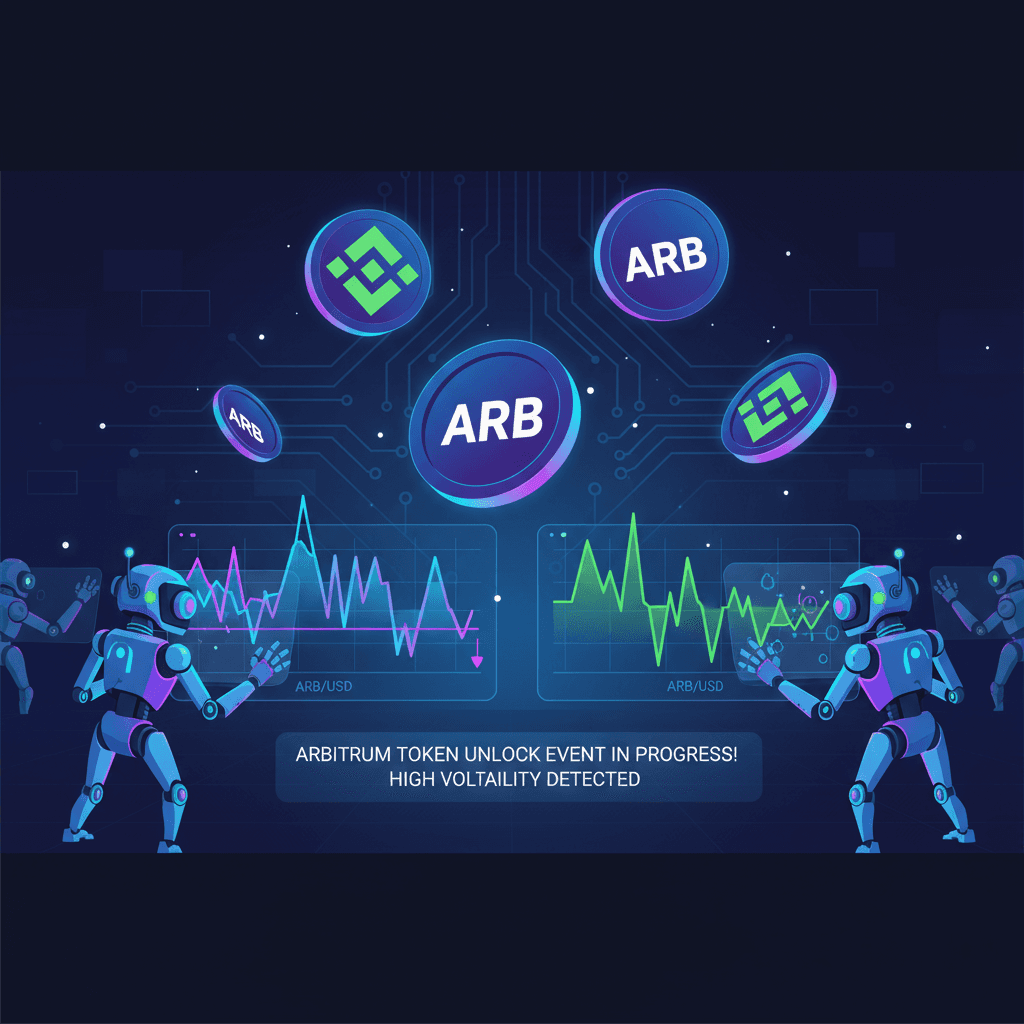 Automated trading bots react to Arbitrum token unlock