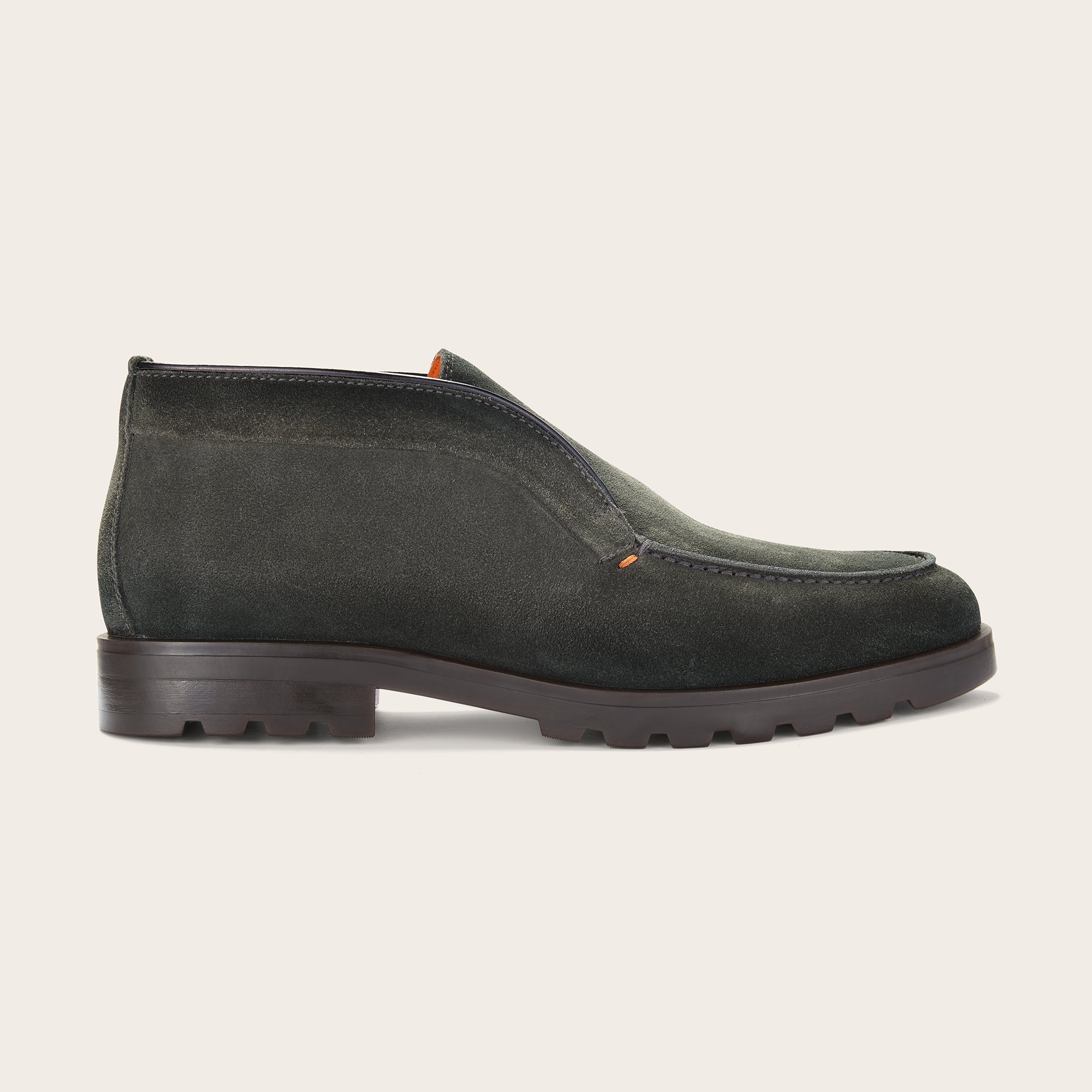 Men's Winter Green Suede Desert Boot - Mandelli UK
