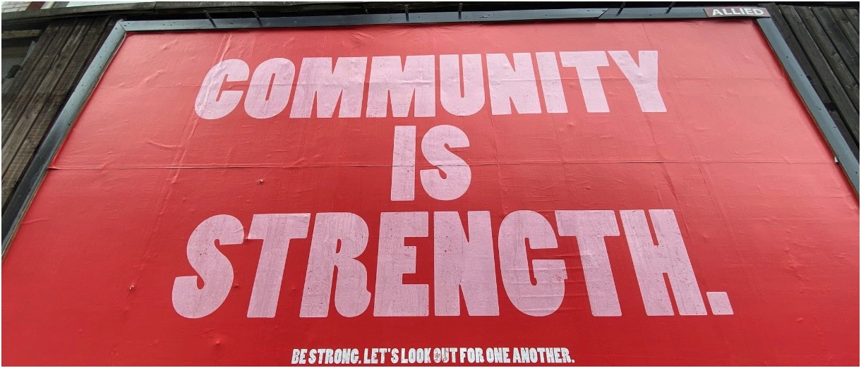 Hero image titled Community is Strength