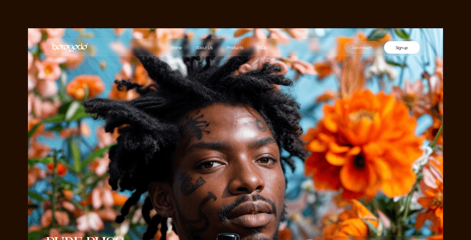 an image of the hero section