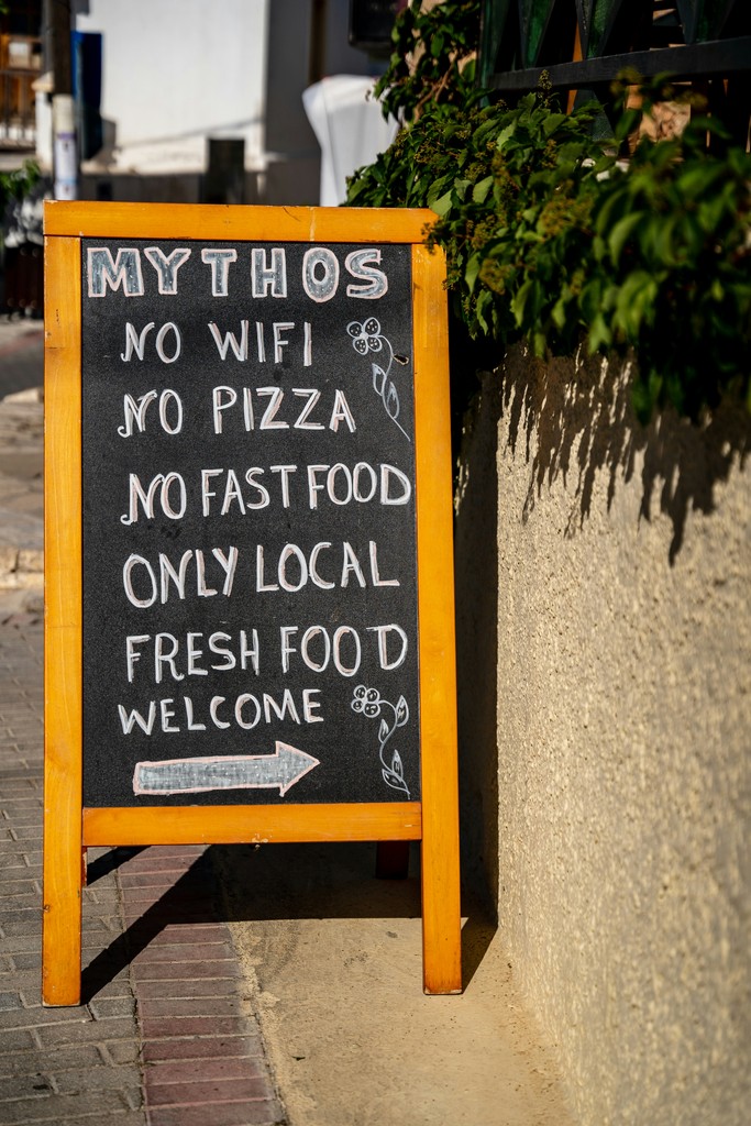 a sign on the side of a building