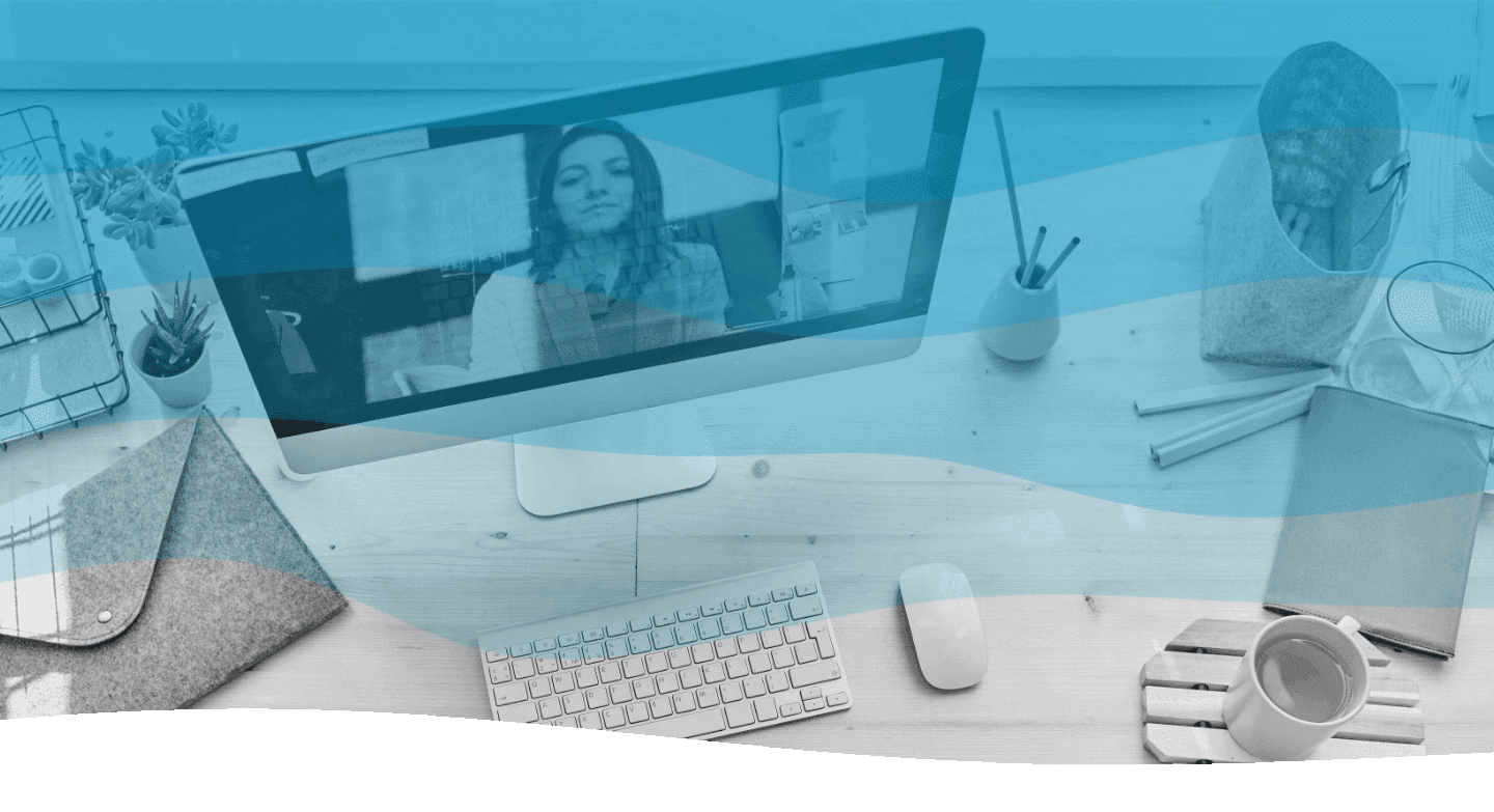 Minimalist wavy layers of soft grey and blue tones, evoking a serene and calming atmosphere.